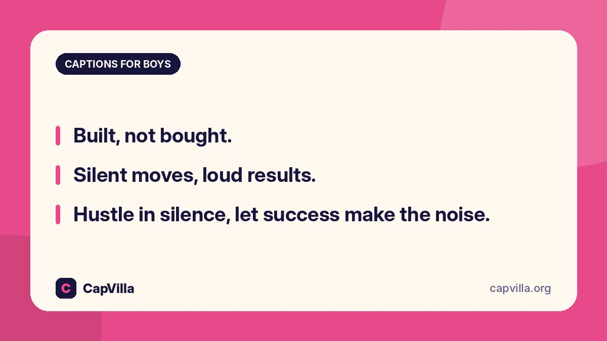 Insta caption for boys and men post ideas