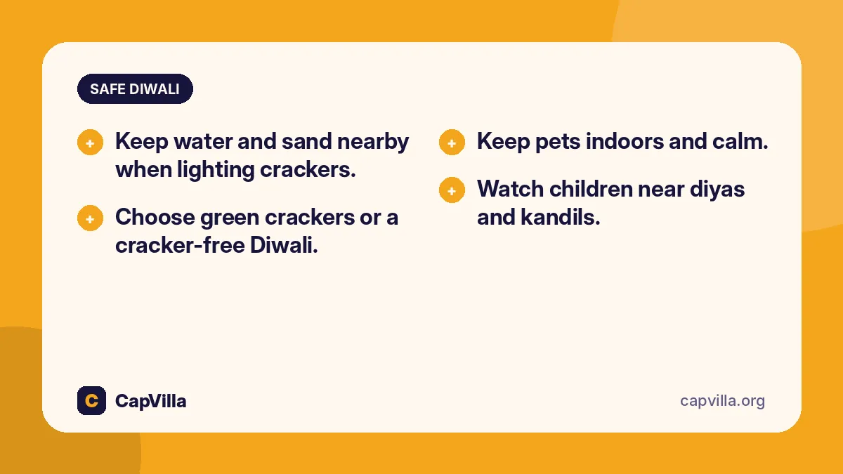 Safe diwali tips