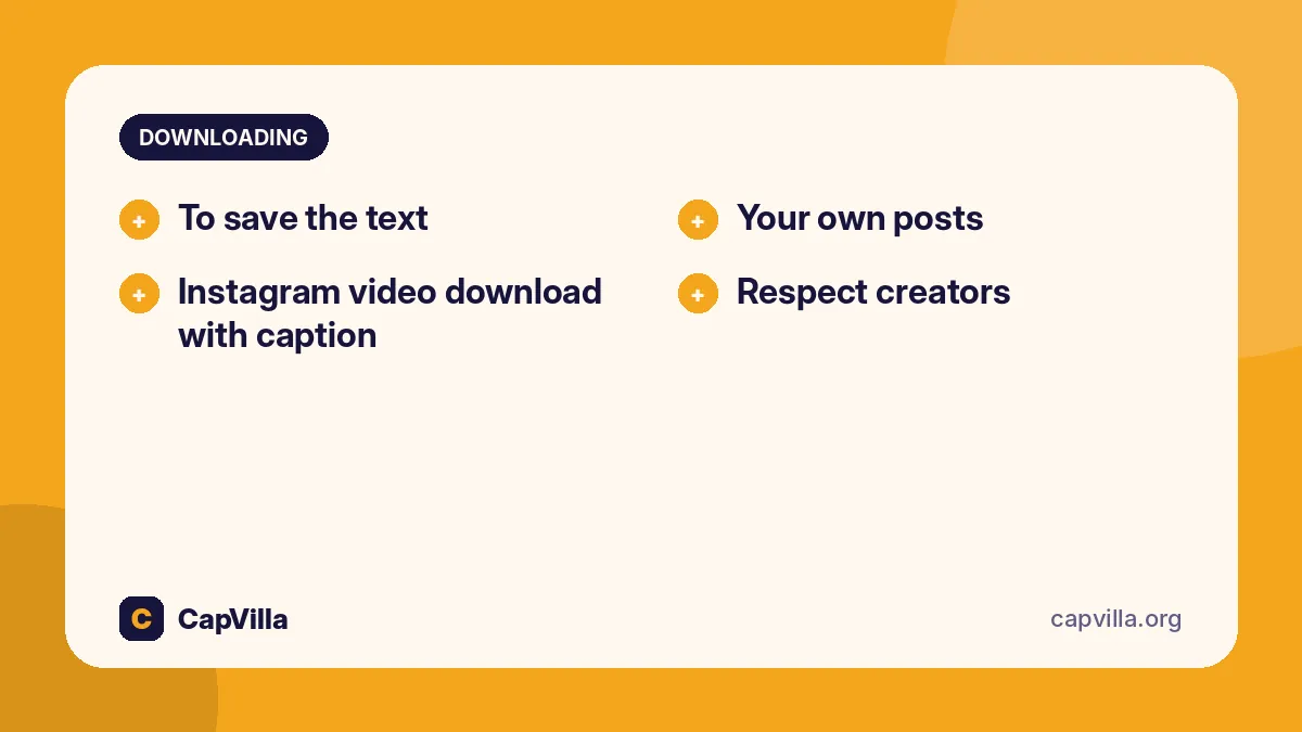 Download instagram caption and video