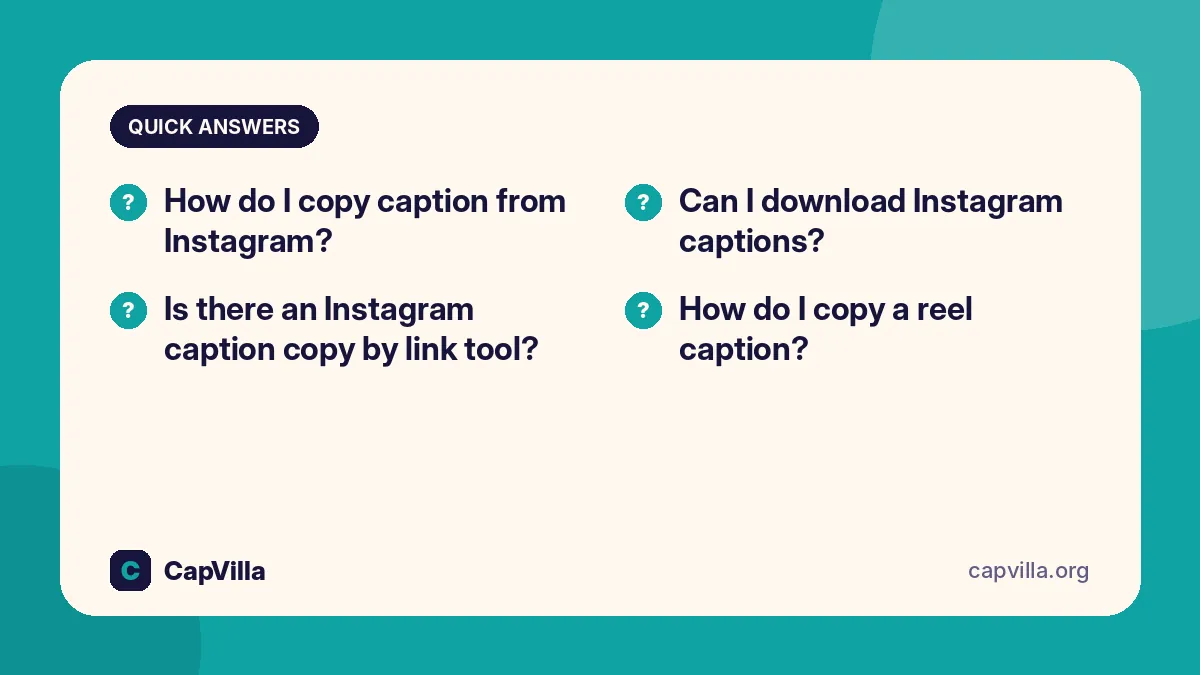 instagram caption copy FAQs