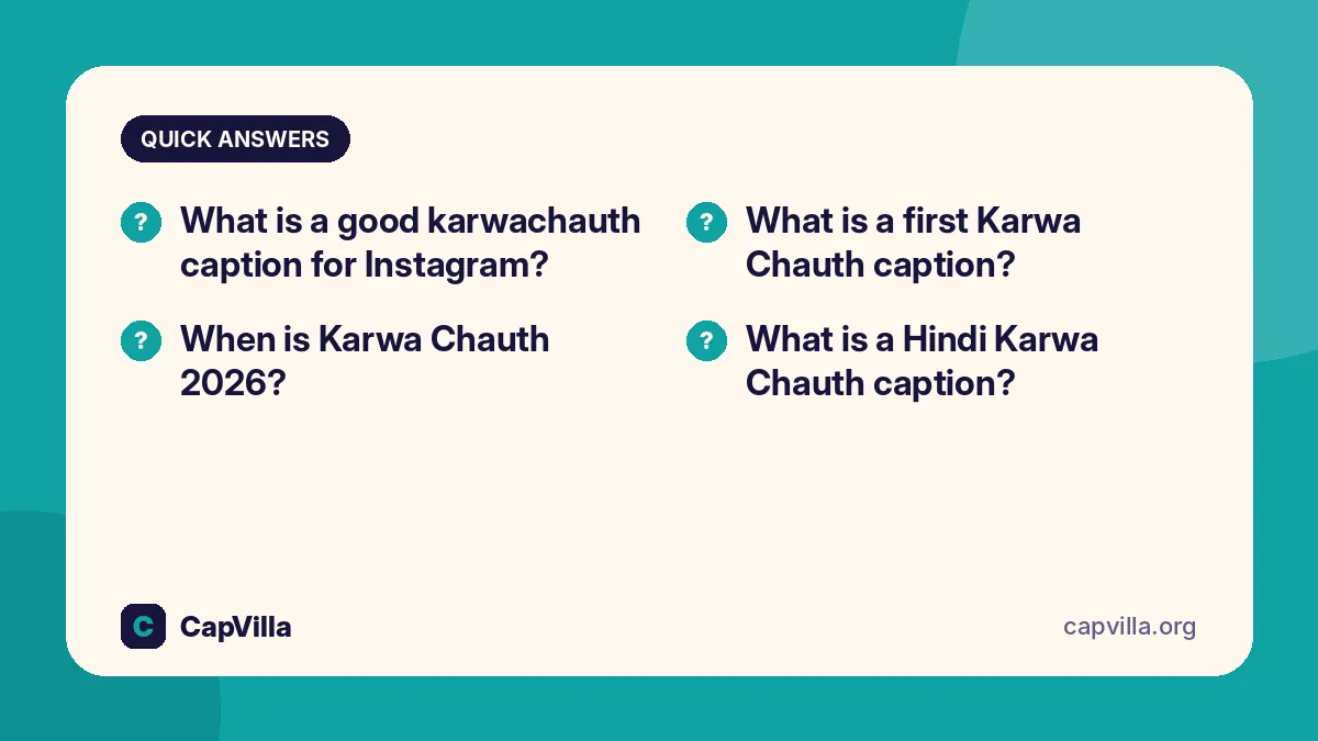 karwachauth caption for instagram FAQs
