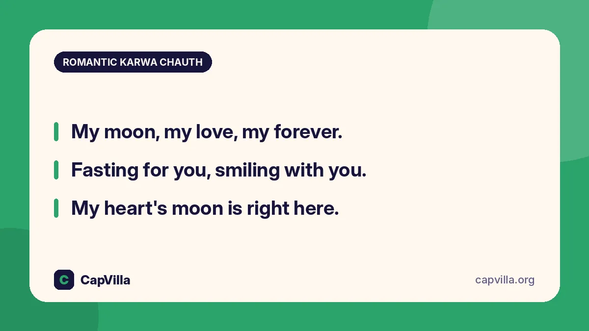 Karwachauth caption for Instagram